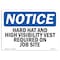 Signmission OSHA Notice Sign, Hard Hat And High Vis Vest On Job Site, 5in X 3.5in Decal, 5" W, 3.5" H, Landscape OS-NS-D-35-L-13232 - alternate 1